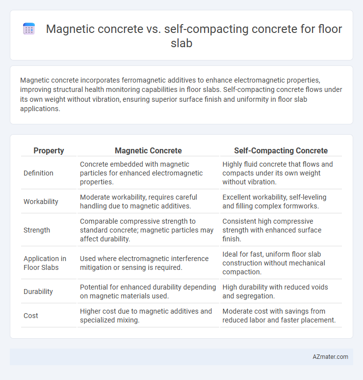 Magnetic concrete vs. self-compacting concrete for floor slab - What is The Difference?