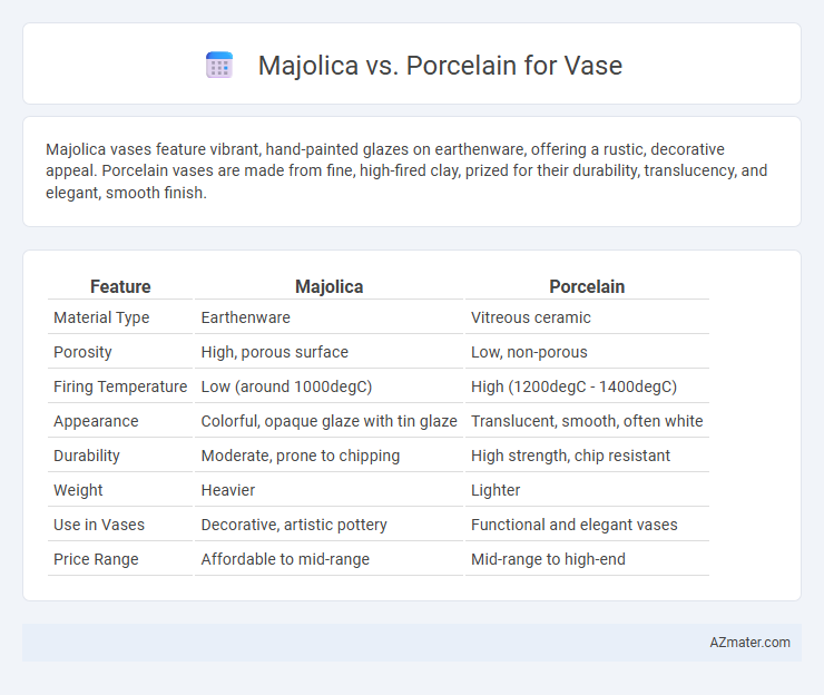 Majolica vs. Porcelain for Vase - What is The Difference?