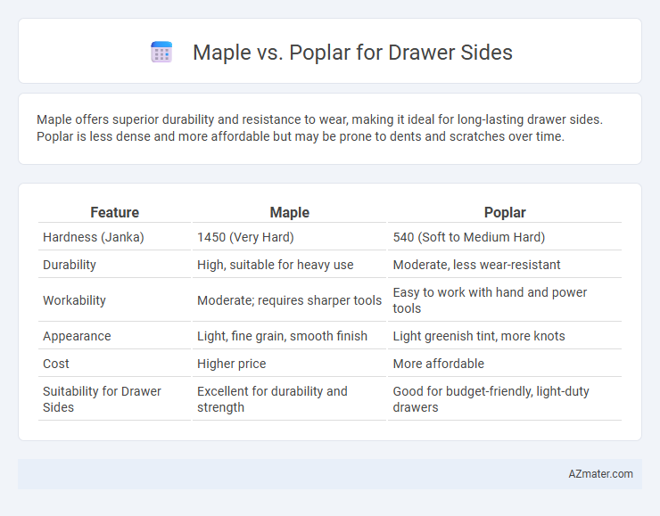 Maple vs. Poplar for Drawer Sides - What is The Difference?