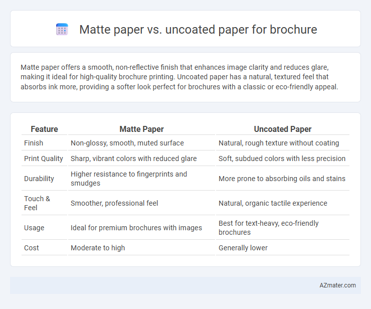 Matte paper vs. uncoated paper for brochure - What is The Difference?