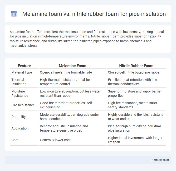 Melamine foam vs. nitrile rubber foam for pipe insulation - What is The Difference?