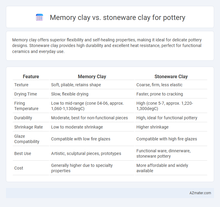 Memory clay vs. stoneware clay for pottery - What is The Difference?