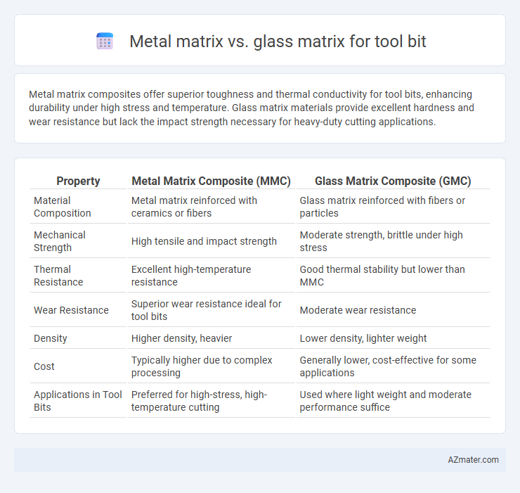 Metal matrix vs. glass matrix for tool bit - What is The Difference?