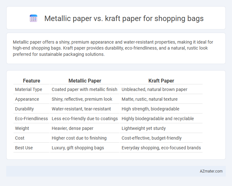 Metallic paper vs. kraft paper for shopping bags - What is The Difference?