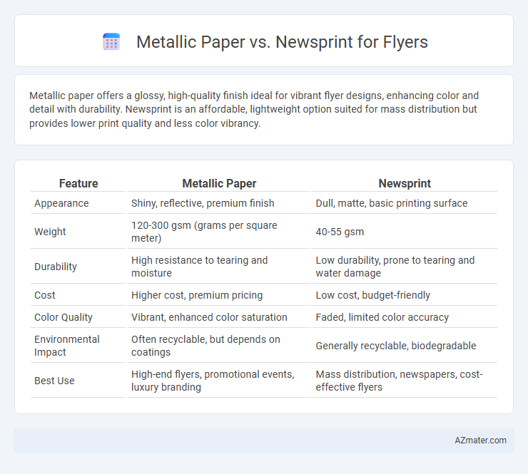 Metallic Paper vs. Newsprint for Flyers - What is The Difference?
