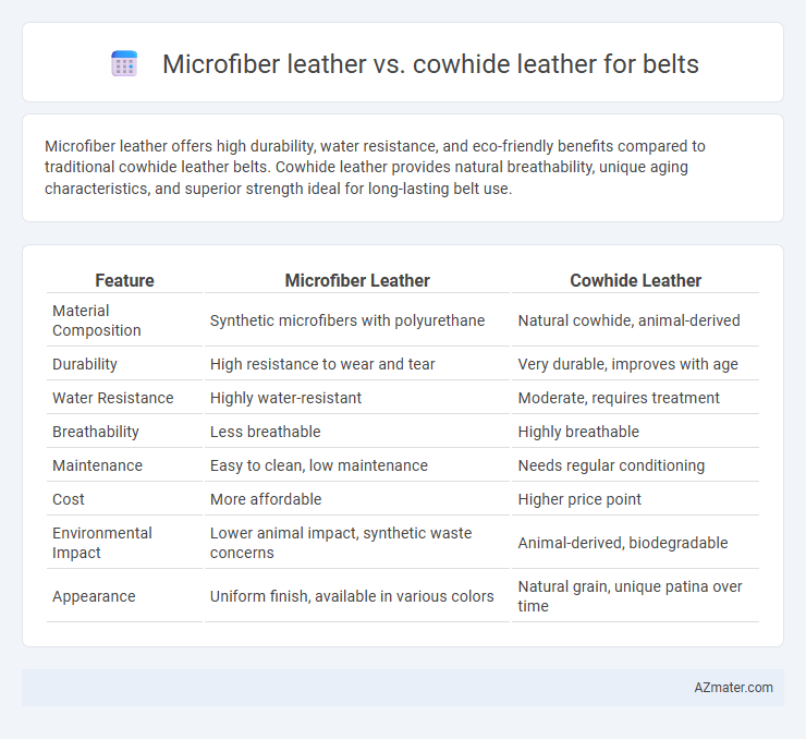 Microfiber leather vs. cowhide leather for belts - What is The Difference?