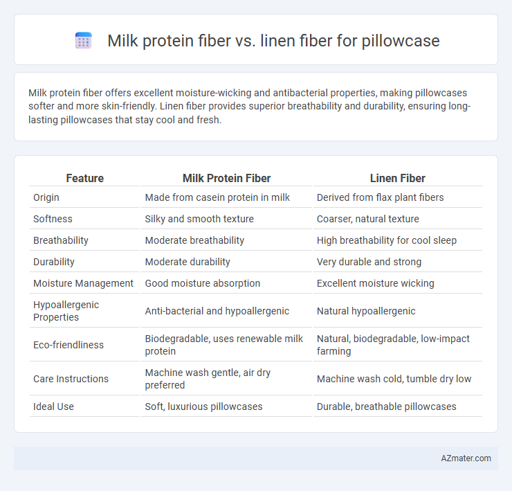 Milk protein fiber vs. linen fiber for pillowcase - What is The Difference?