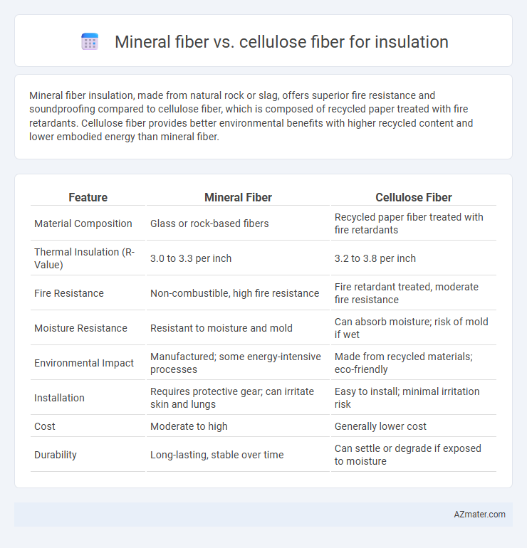 Mineral fiber vs. cellulose fiber for insulation - What is The Difference?