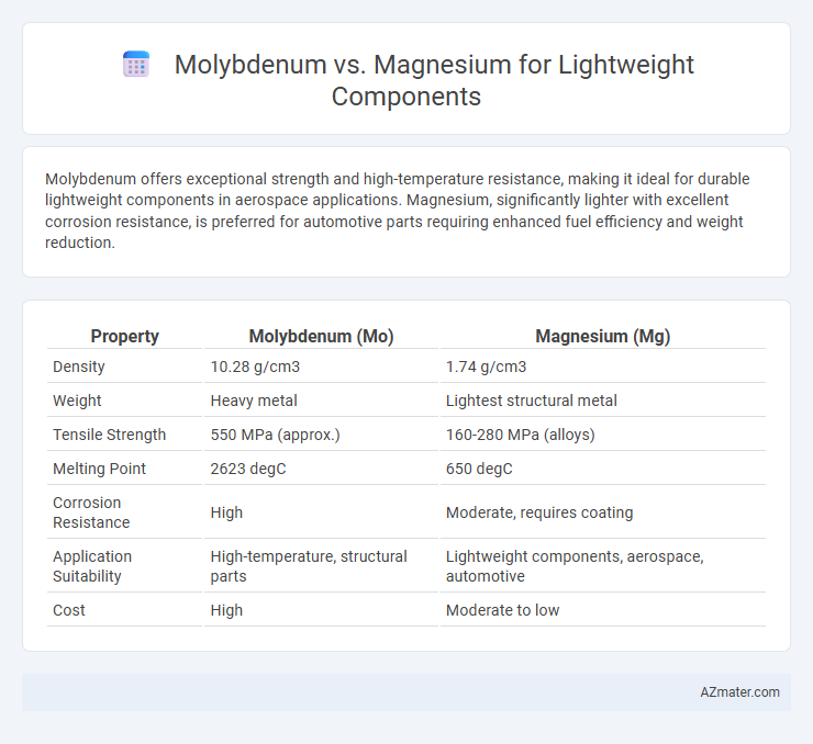 Molybdenum vs. Magnesium for Lightweight Components - What is The Difference?
