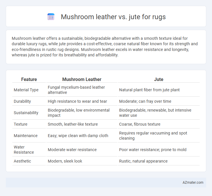 Mushroom leather vs. jute for rugs - What is The Difference?