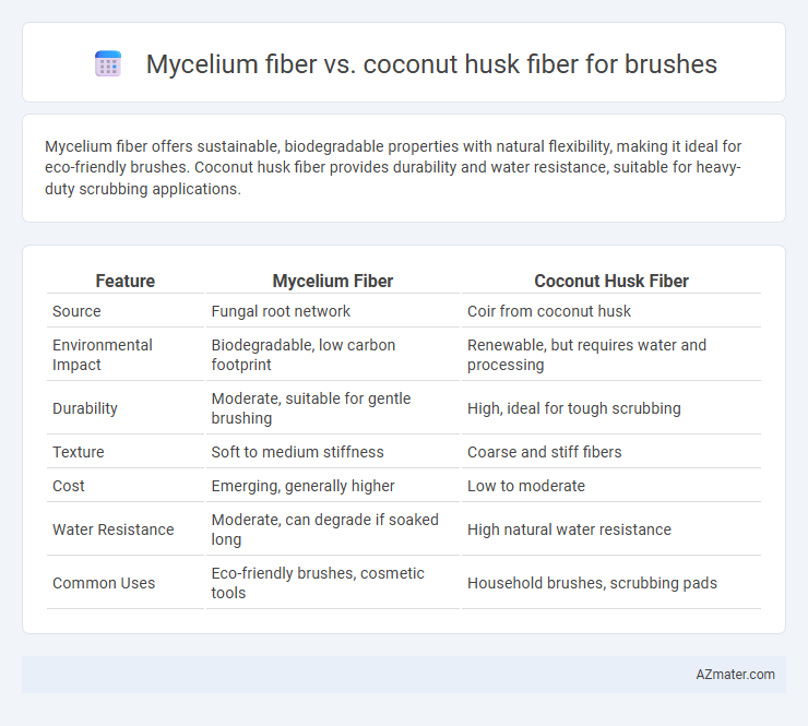 Mycelium fiber vs. coconut husk fiber for brushes - What is The Difference?