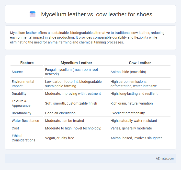 Mycelium leather vs. cow leather for shoes - What is The Difference?