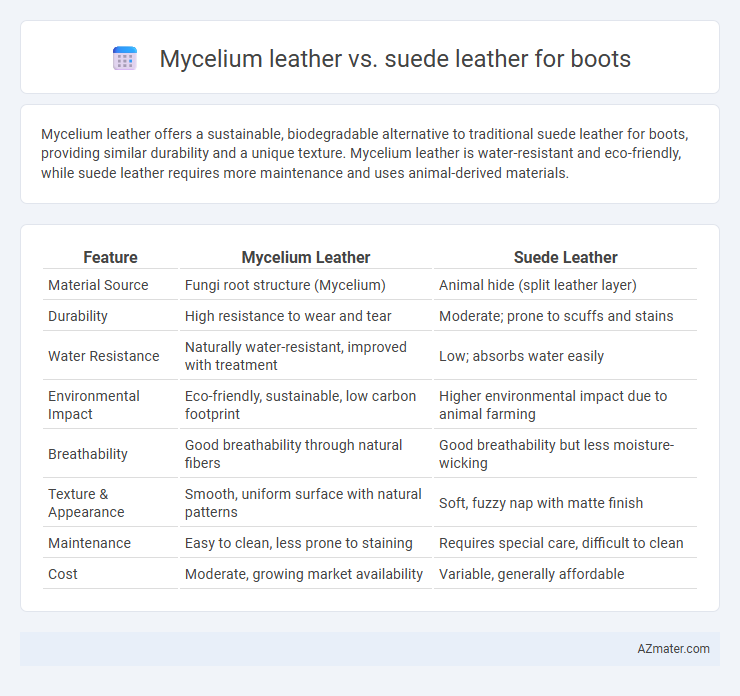 Mycelium leather vs. suede leather for boots - What is The Difference?