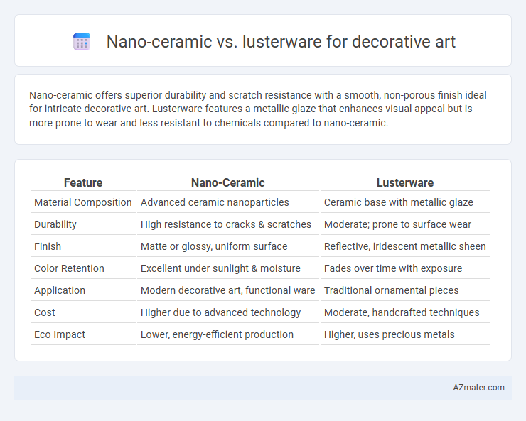 Nano-ceramic vs. lusterware for decorative art - What is The Difference?