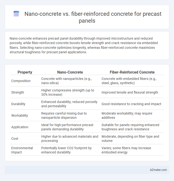 Nano-concrete vs. fiber-reinforced concrete for precast panels - What is The Difference?