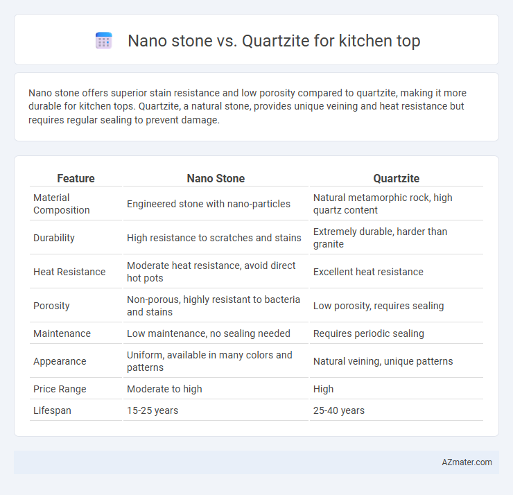Nano stone vs. Quartzite for kitchen top - What is The Difference?