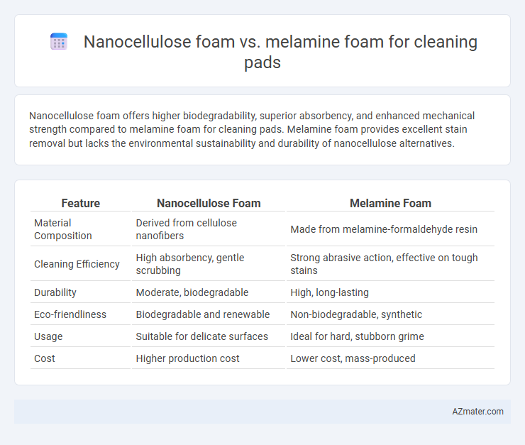 Nanocellulose foam vs. melamine foam for cleaning pads - What is The Difference?