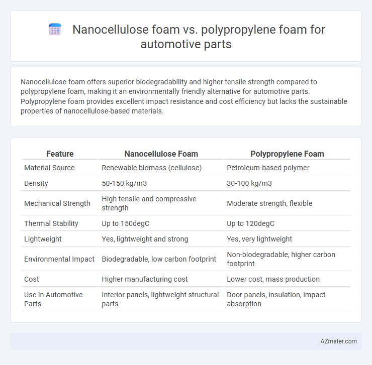 Nanocellulose foam vs. polypropylene foam for automotive parts - What is The Difference?
