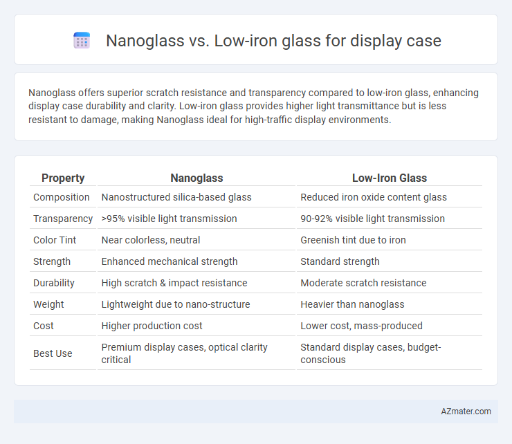 Nanoglass vs. Low-iron glass for display case - What is The Difference?