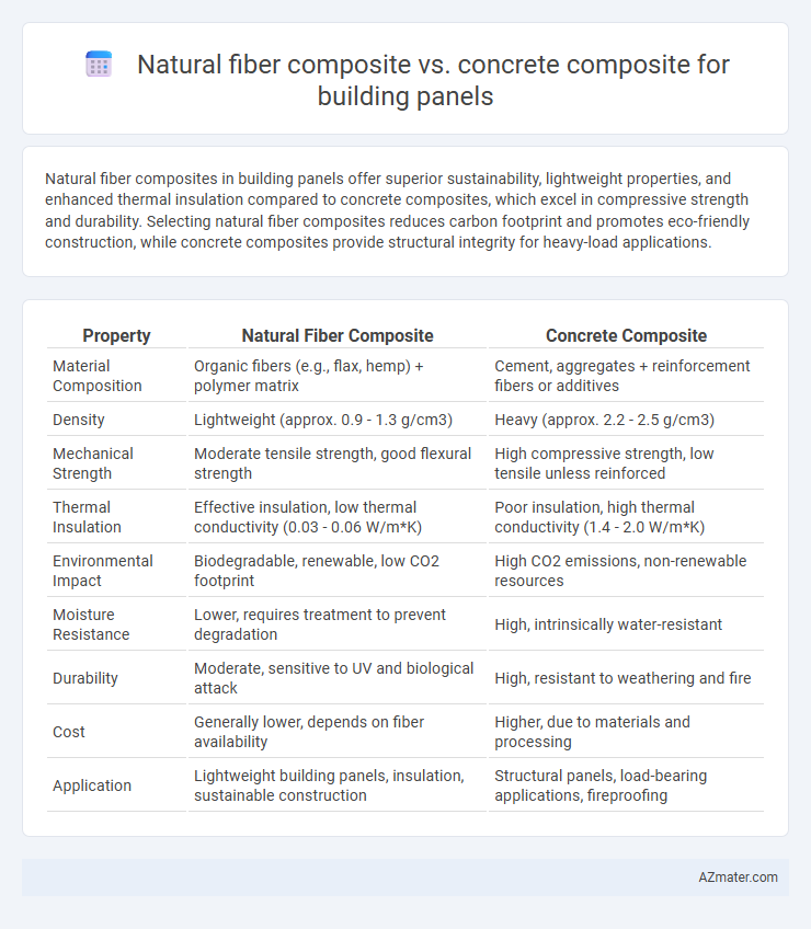 Natural fiber composite vs. concrete composite for building panels - What is The Difference?