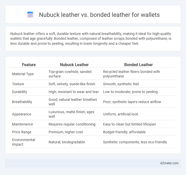 Nubuck leather vs. bonded leather for wallets - What is The Difference?