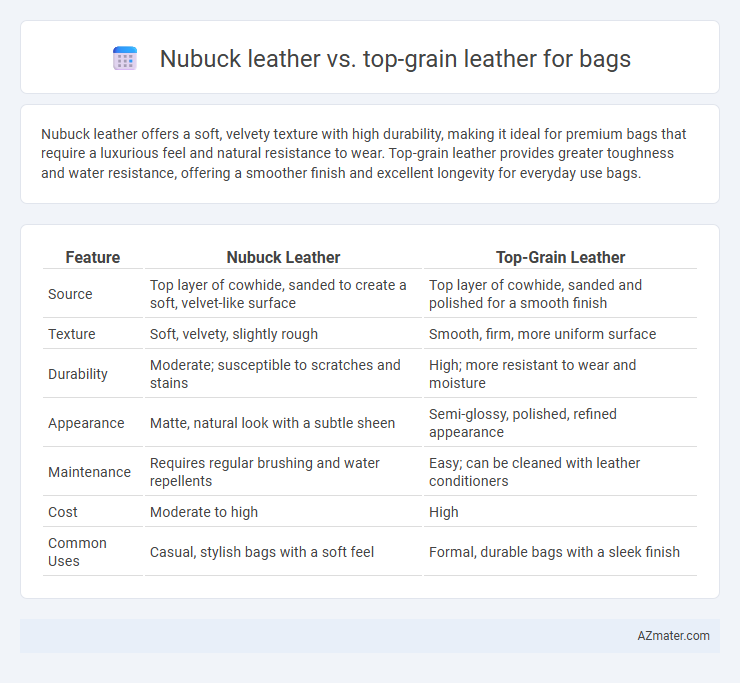 Nubuck leather vs. top-grain leather for bags - What is The Difference?