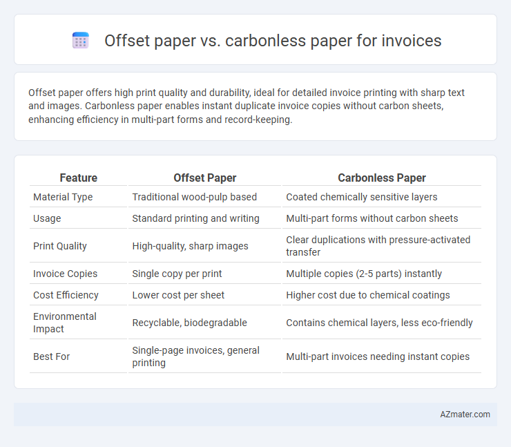 Offset paper vs. carbonless paper for invoices - What is The Difference?