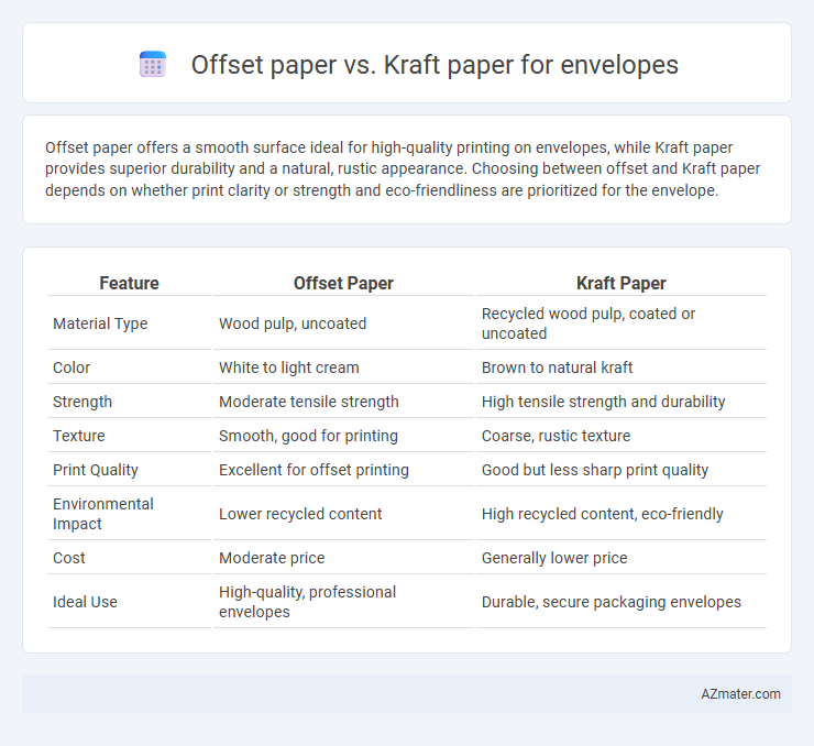 Offset paper vs. Kraft paper for envelopes - What is The Difference?