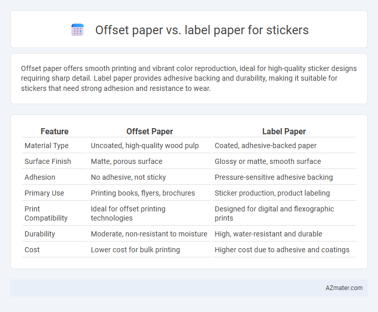 Offset paper vs. label paper for stickers - What is The Difference?