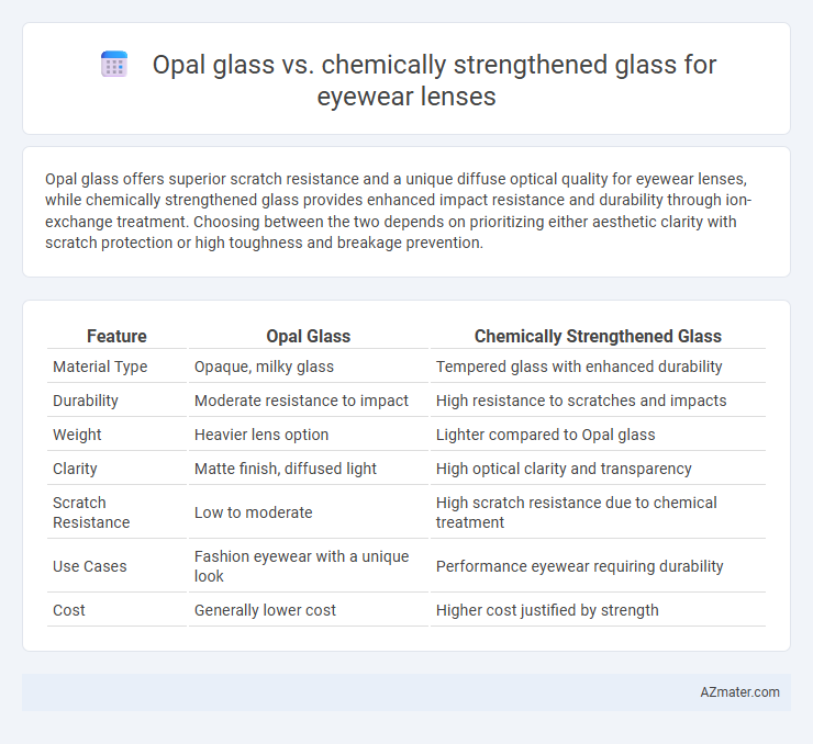 Opal glass vs. chemically strengthened glass for eyewear lenses - What is The Difference?
