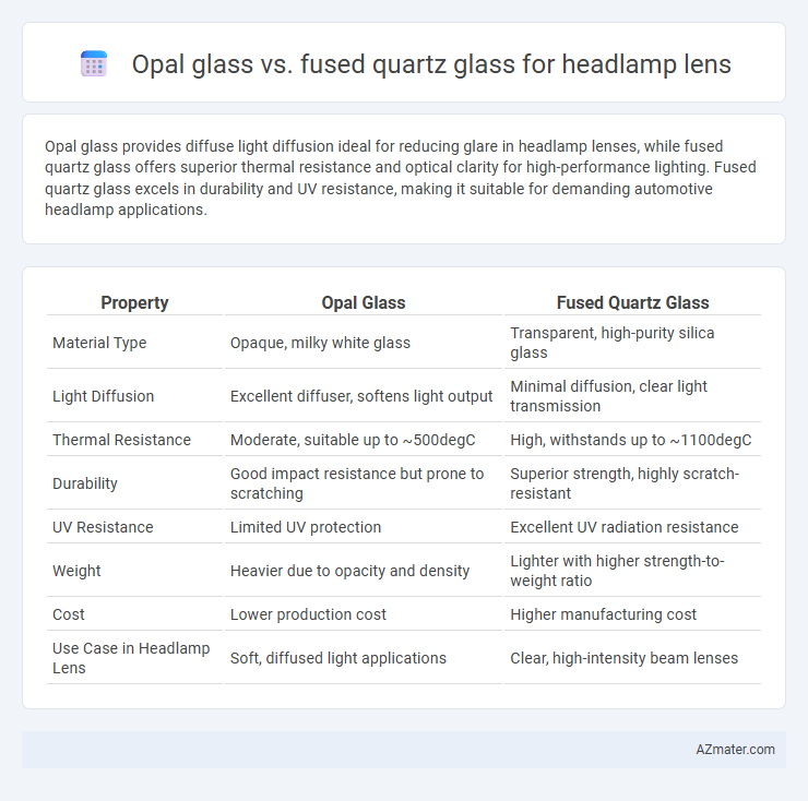 Opal glass vs. fused quartz glass for headlamp lens - What is The Difference?