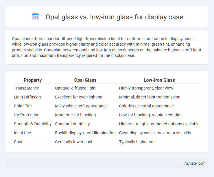 Opal glass vs. low-iron glass for display case - What is The Difference?
