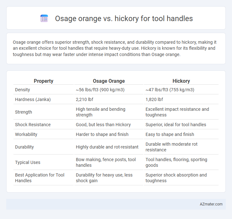 Osage orange vs. hickory for tool handles - What is The Difference?