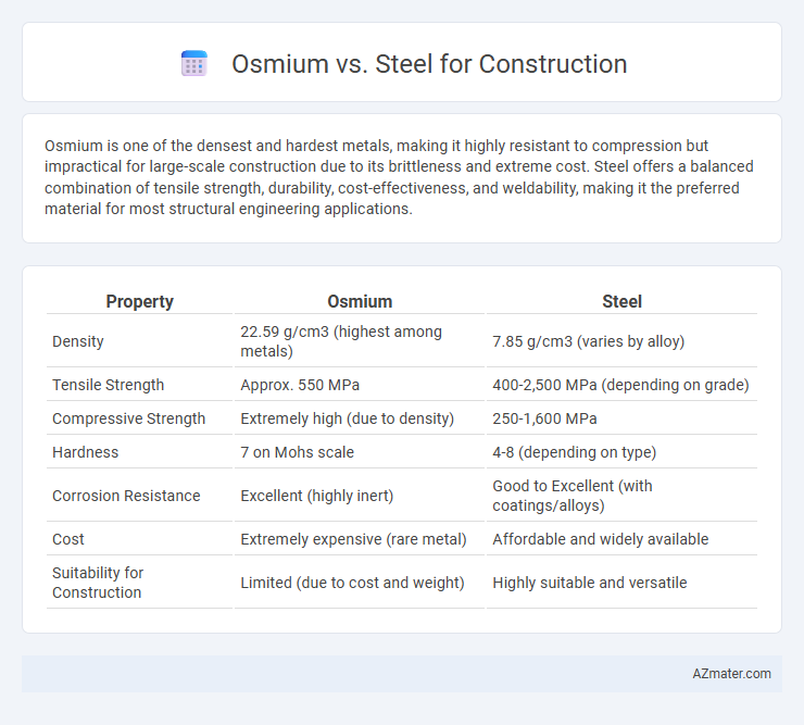 Osmium vs. Steel for Construction - What is The Difference?