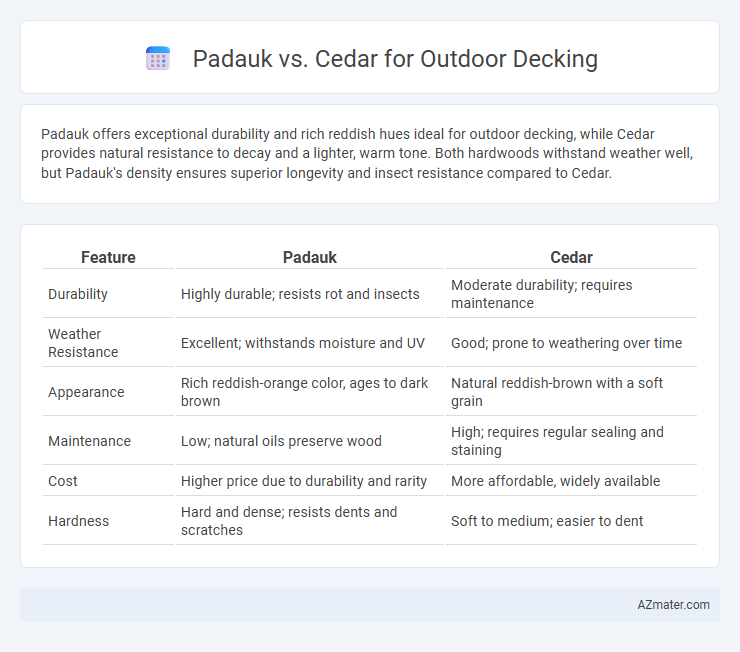 Padauk vs. Cedar for Outdoor Decking - What is The Difference?