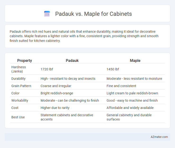 Padauk vs. Maple for Cabinets - What is The Difference?