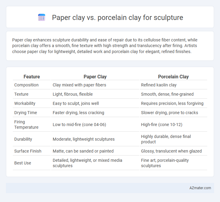 Paper clay vs. porcelain clay for sculpture - What is The Difference?