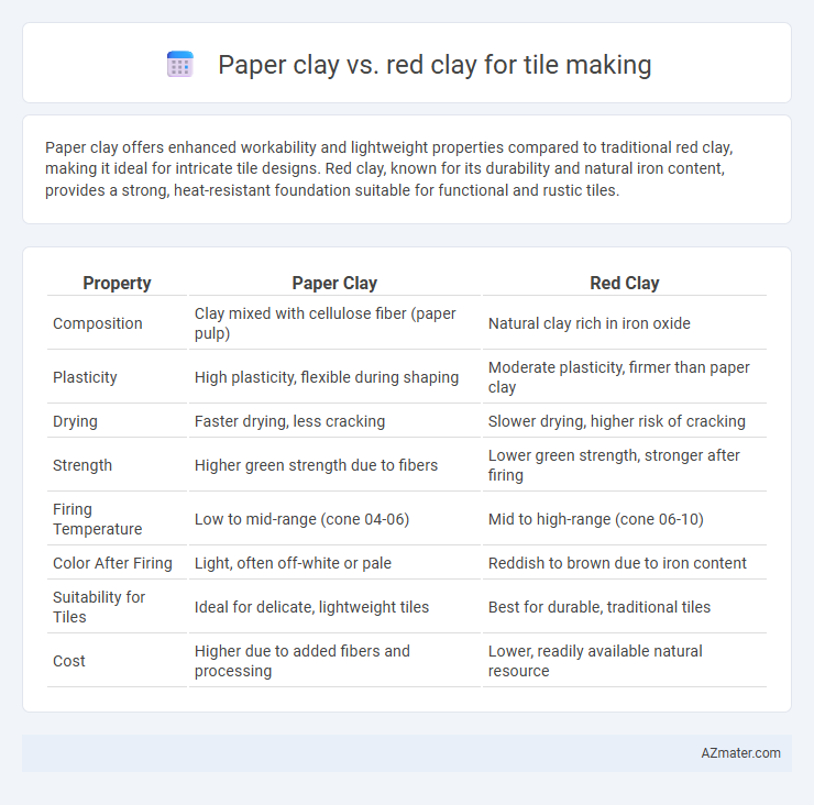 Paper clay vs. red clay for tile making - What is The Difference?
