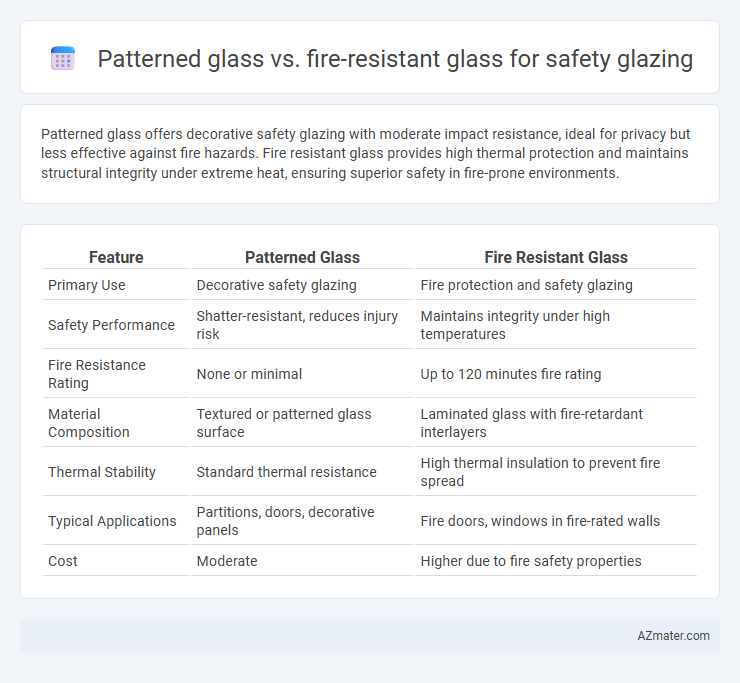 Patterned glass vs. fire-resistant glass for safety glazing - What is The Difference?