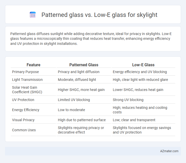 Patterned glass vs. Low-E glass for skylight - What is The Difference?