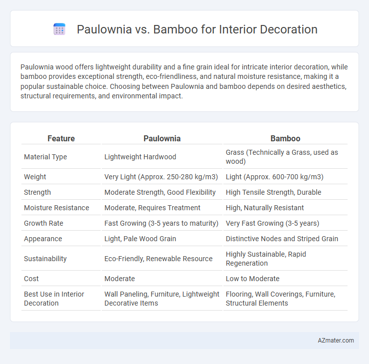 Paulownia vs. Bamboo for Interior Decoration - What is The Difference?