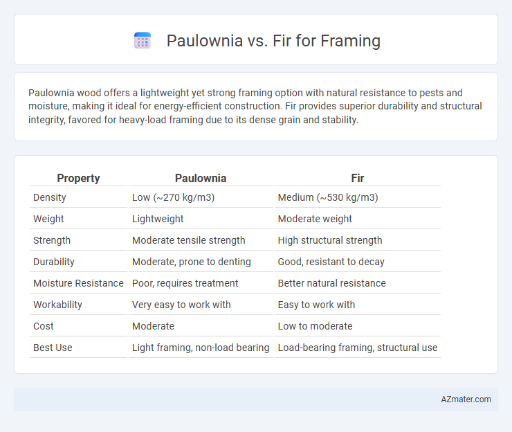 Paulownia vs. Fir for Framing - What is The Difference?