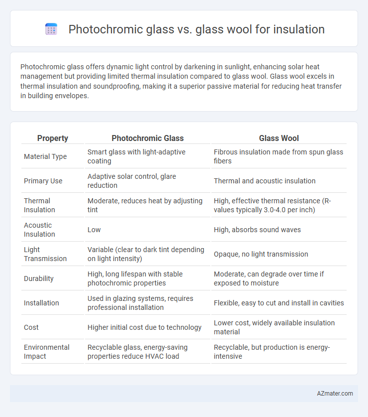 Photochromic glass vs. glass wool for insulation - What is The Difference?