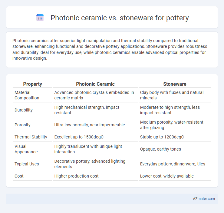 Photonic ceramic vs. stoneware for pottery - What is The Difference?