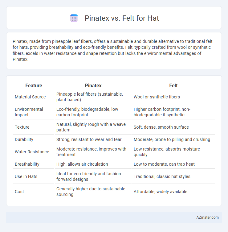 Pinatex vs. Felt for Hat - What is The Difference?