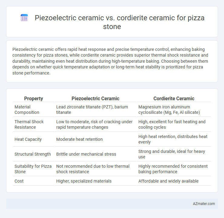 Piezoelectric ceramic vs. cordierite ceramic for pizza stone - What is The Difference?