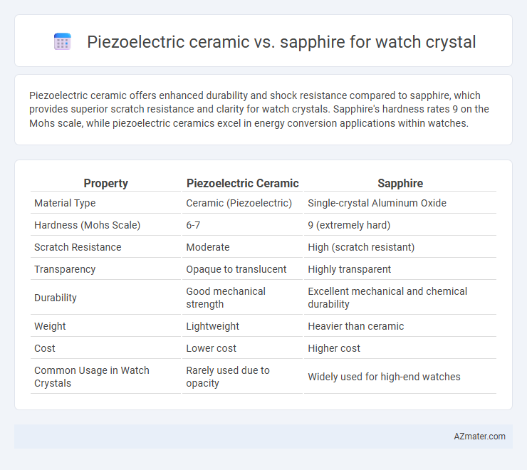 Piezoelectric ceramic vs. sapphire for watch crystal - What is The Difference?