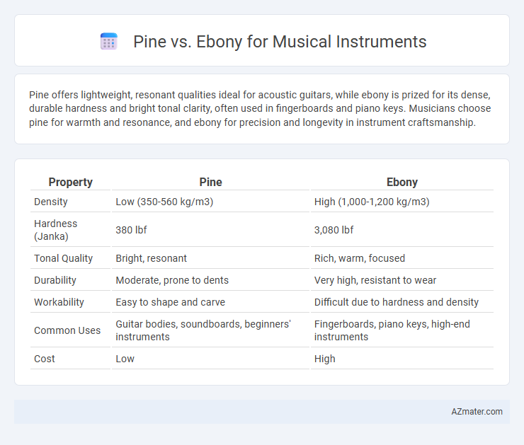 Pine vs. Ebony for Musical Instruments - What is The Difference?