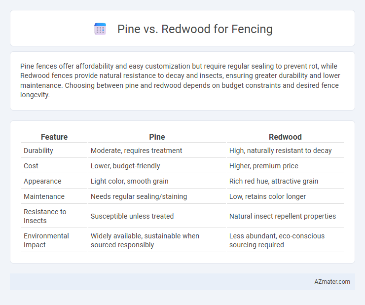 Pine vs. Redwood for Fencing - What is The Difference?