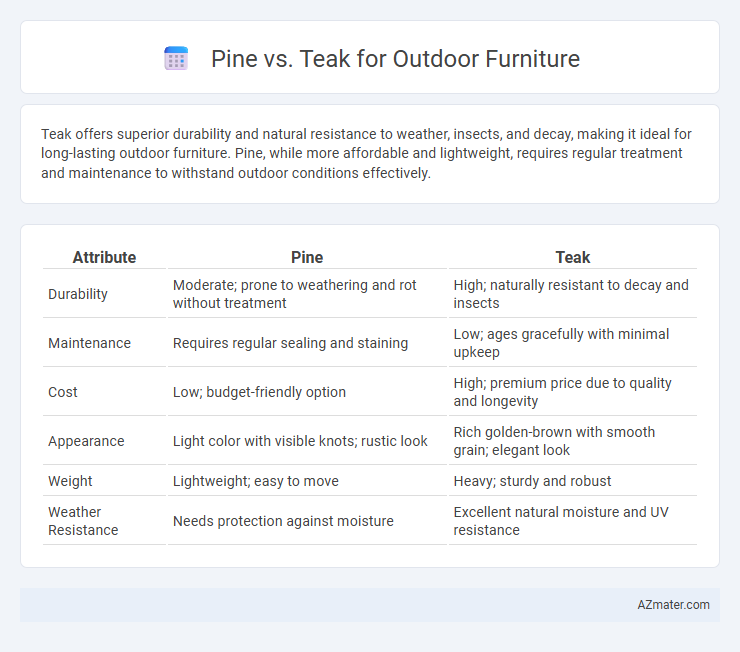 Pine vs. Teak for Outdoor Furniture - What is The Difference?